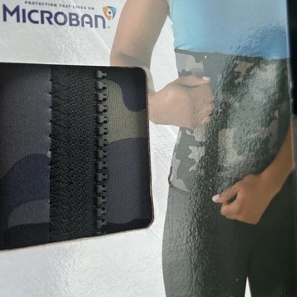 Adjustable Waist Trimmer 10” W 28” - 36” Camo Print Microban Neoprene 3 Zipper - Picture 10 of 12